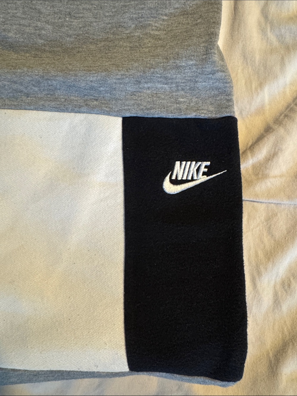 Nike Gray, Black & White Colorblock Joggers - Picture 2 of 3